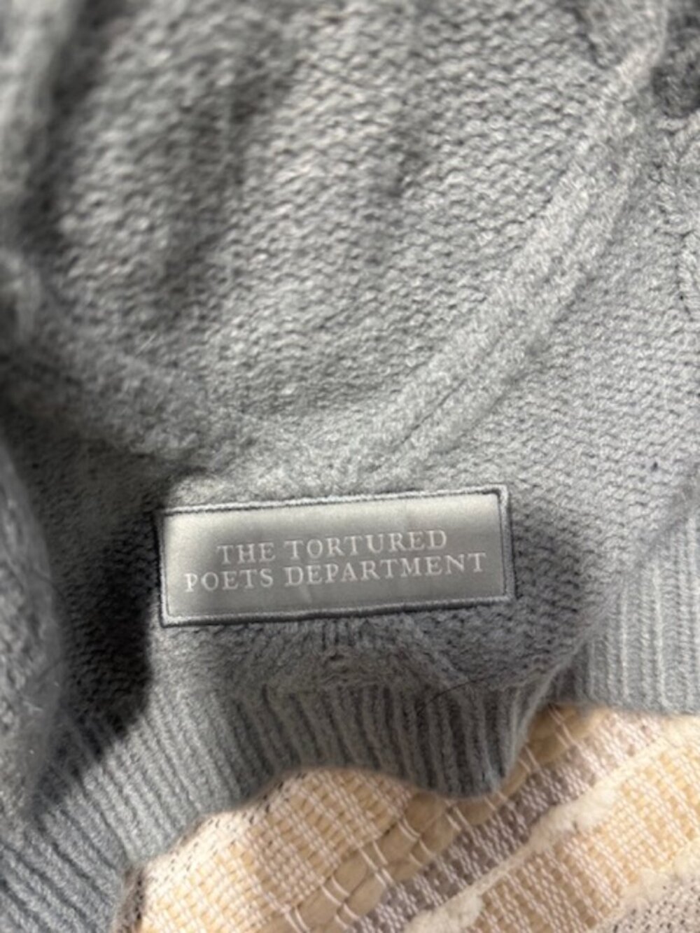 Tortured Poets Department Gray Cardigan (XL/2XL) - Picture 4 of 5